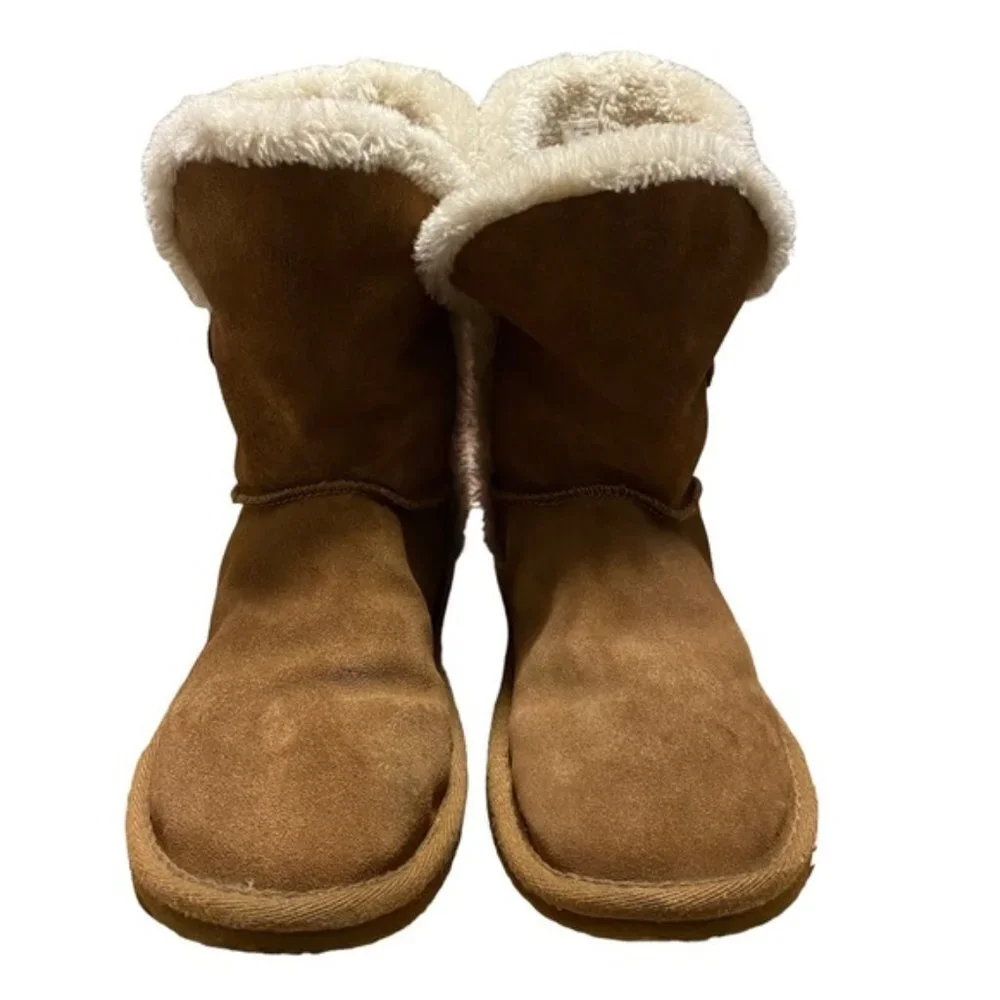 American Eagle Women's Faux Fur Suede Winter Boots